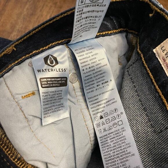 Levi's 501 Mid-Thigh Denim Shorts Size 24 - Picture 10 of 12